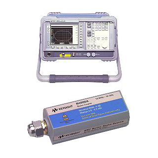 ノイズフィギュアアナライザ+ノイズソース N8973A+N4000A