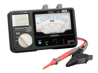 アナログ絶縁抵抗計 500V アナログメグオームハイテスタ IR4013-10