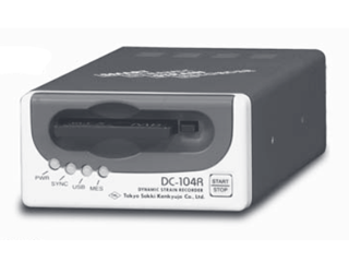 小型動ひずみレコーダ(アッテネータケーブル×4本付) DC-104R