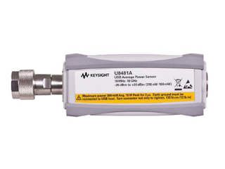 USB平均パワーセンサー10MHz - 18GHz Opt 100 UK6 2 U8481A