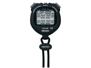 デジタルストップウォッチ（ソーラー充電型）ブラック SVAJ001